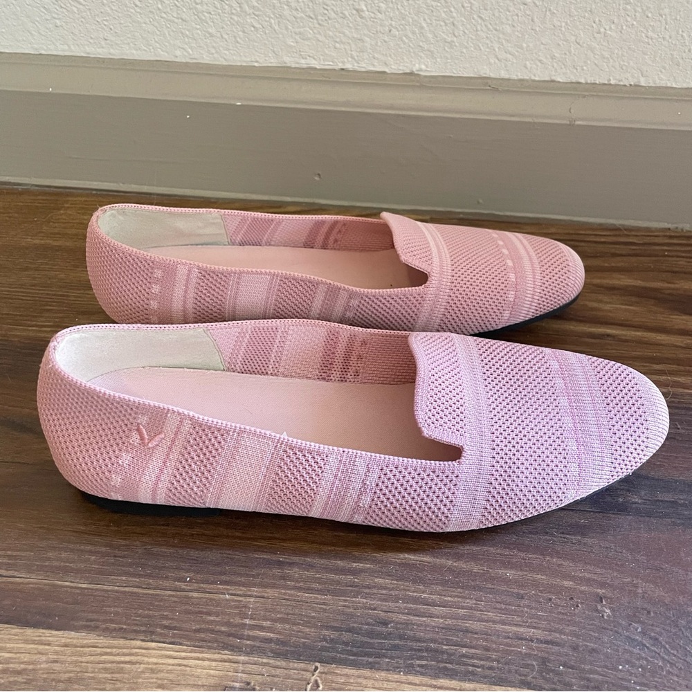 VIVAIA Pink Elly Round Toe Loafers Size 38.5 - Picture 3 of 8